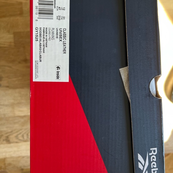 Reebok Men's Classic Leather Sneakers, Beige, Classic Burgundy Men’s  Size 13 - Picture 7 of 16